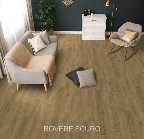 LVT MAGNETICO LEGNO ROVERE SCURO 228,6X1219,2X3MM - immagine 4